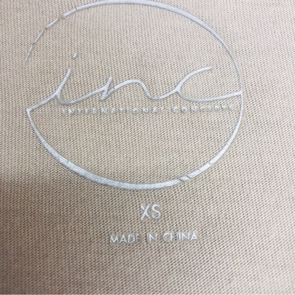 INC International Concepts Tan White Mosaic Print Tunic - Picture 10 of 16